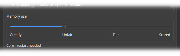 Memory management preferences