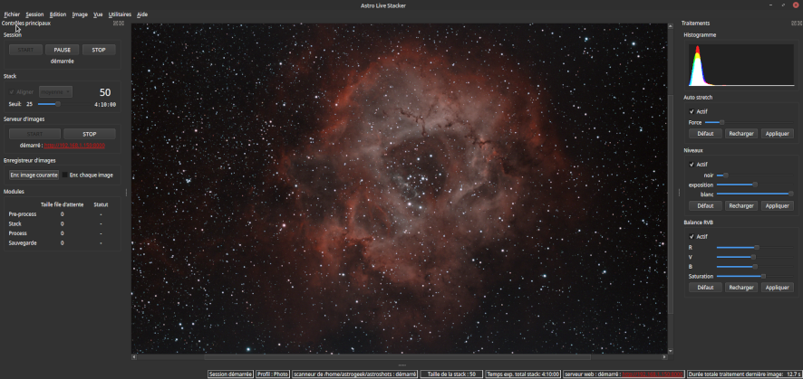 capture d'écran ALS