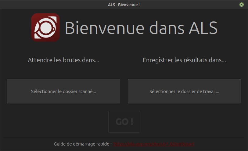 Écran de configuration personnalisée des dossiers